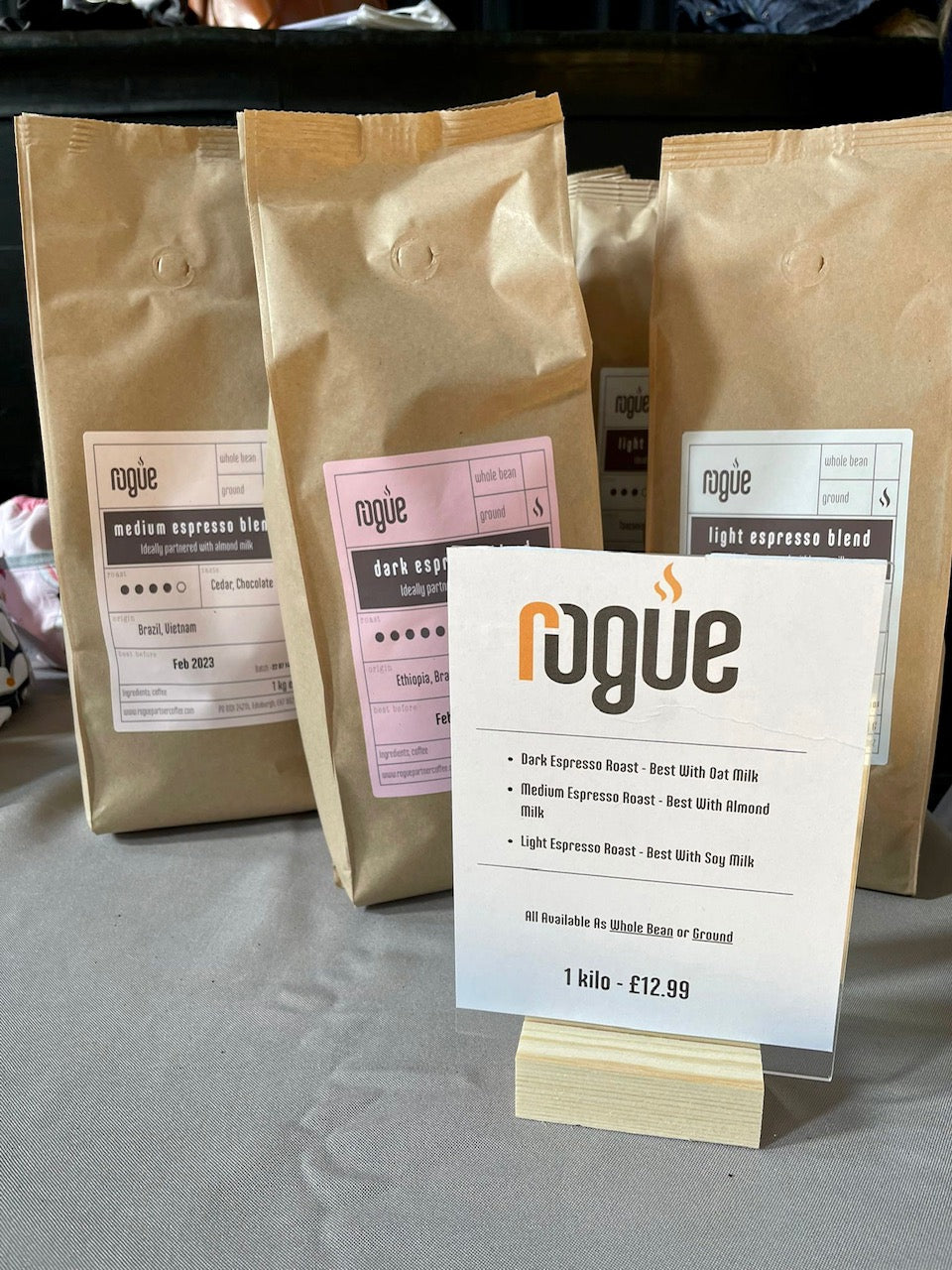 Where to find Rogue Partner Coffee in April & May